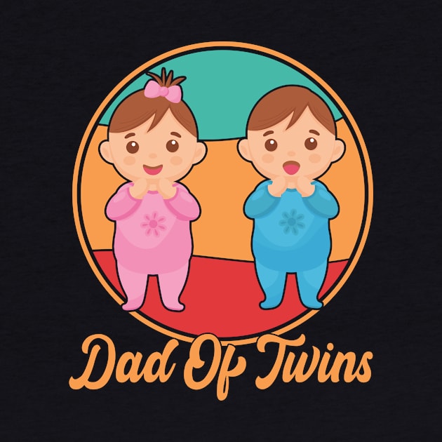 Dad Of Twins Classic Overachiever Fathers Day Twin Parents by KB Badrawino